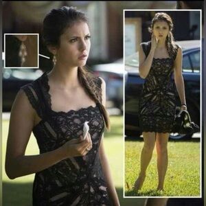 Nicole Miller Eva Stretch Lace Cocktail Dress